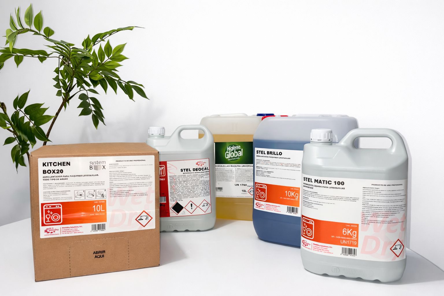 Lavavajillas y desengrasantes